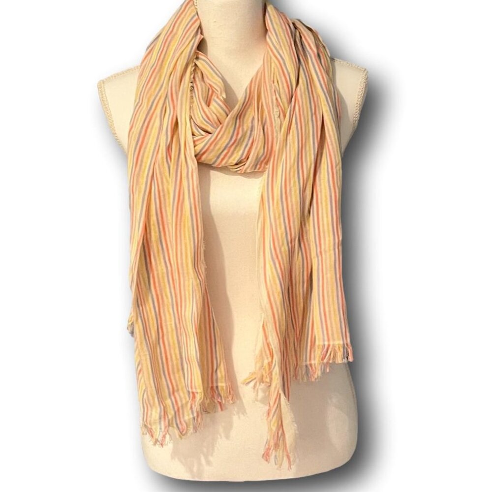 BOGO LOFT Striped Lightweight Scarf